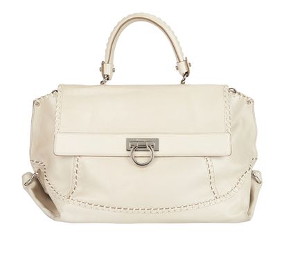 Sofia, &pound;100, Handbags, Cream, Leather, Front view